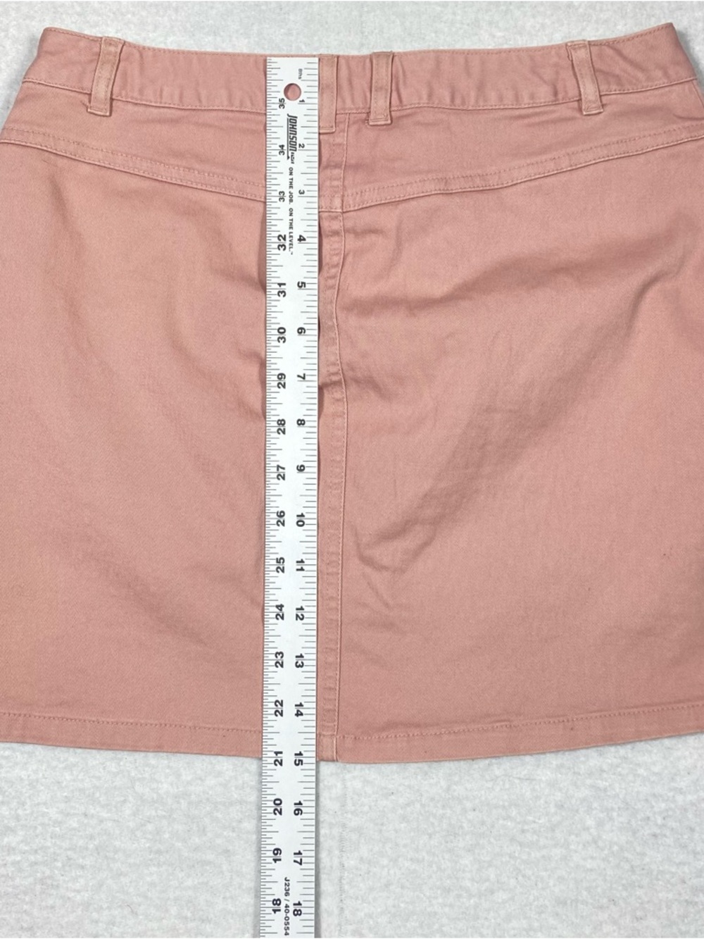 Forever 21 Mini Jean Skirt Women's M Dusty Rose Pink Y2K Pockets Flirty Denim - Picture 10 of 11